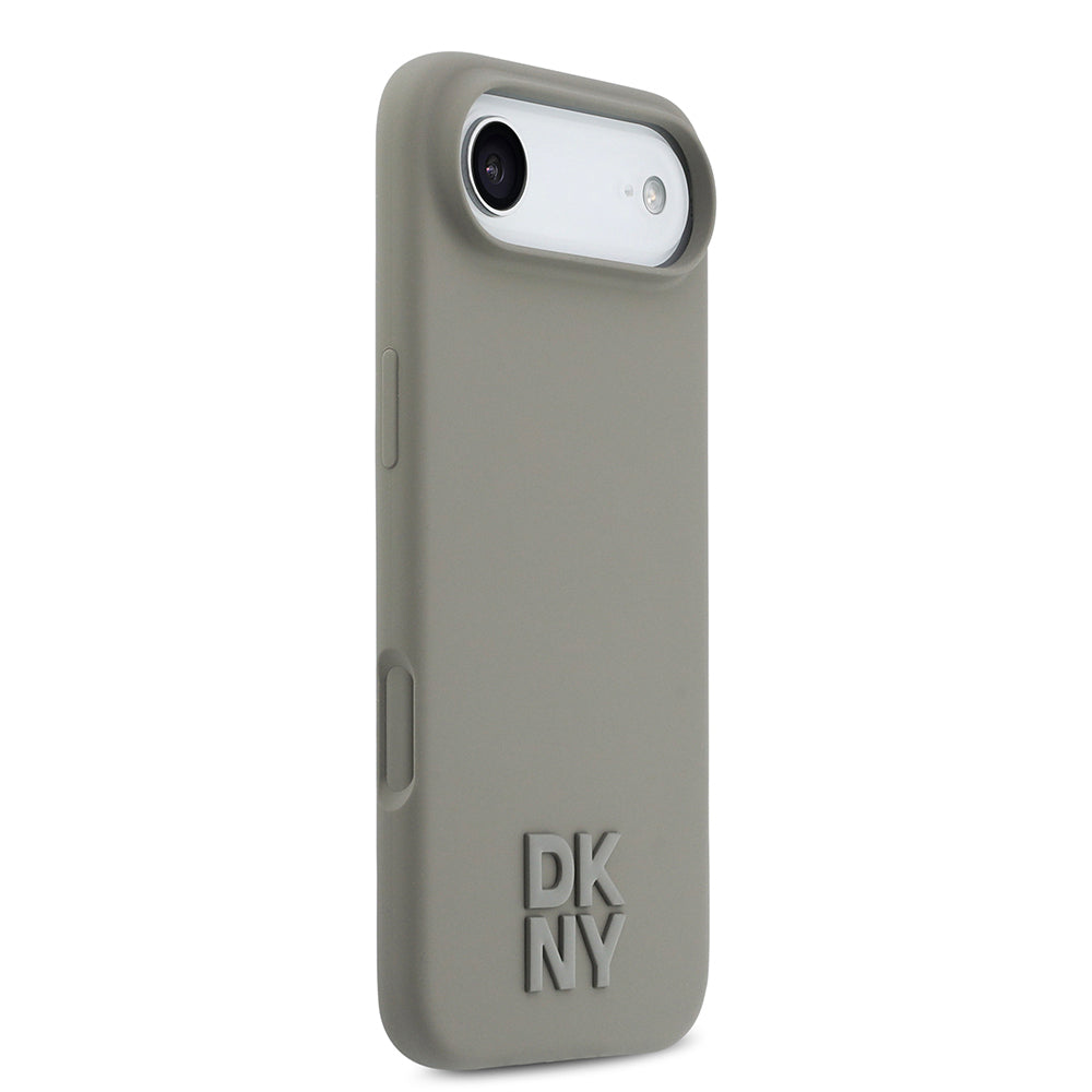 Apple iPhone 17 Air Kılıf DKNY Orjinal Lisanslı M-safe Şarj Özellikli Metal Logolu Silikon Kapak