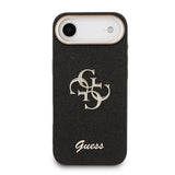 Apple iPhone 17 Air Kılıf Guess Orjinal Lisanslı 4G Büyük Metal Kamera Çerçeveli ve Logolu Glitter Kapak