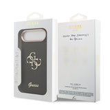 Apple iPhone 17 Air Kılıf Guess Orjinal Lisanslı 4G Büyük Metal Kamera Çerçeveli ve Logolu Glitter Kapak