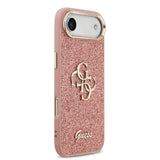Apple iPhone 17 Air Kılıf Guess Orjinal Lisanslı 4G Büyük Metal Kamera Çerçeveli ve Logolu Glitter Kapak