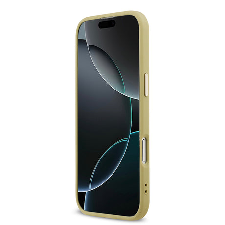 Apple iPhone 17 Air Kılıf Guess Orjinal Lisanslı 4G Büyük Metal Kamera Çerçeveli ve Logolu Glitter Kapak