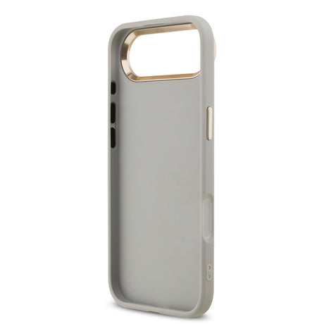 Apple iPhone 17 Air Kılıf Guess Orjinal Lisanslı 4G Büyük Metal Kamera Çerçeveli ve Logolu Glitter Kapak