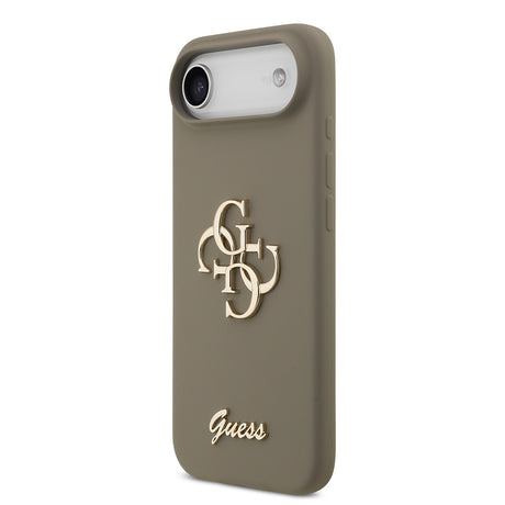 Apple iPhone 17 Air Kılıf Guess Orjinal Lisanslı Grained Yazı Logolu Kapak