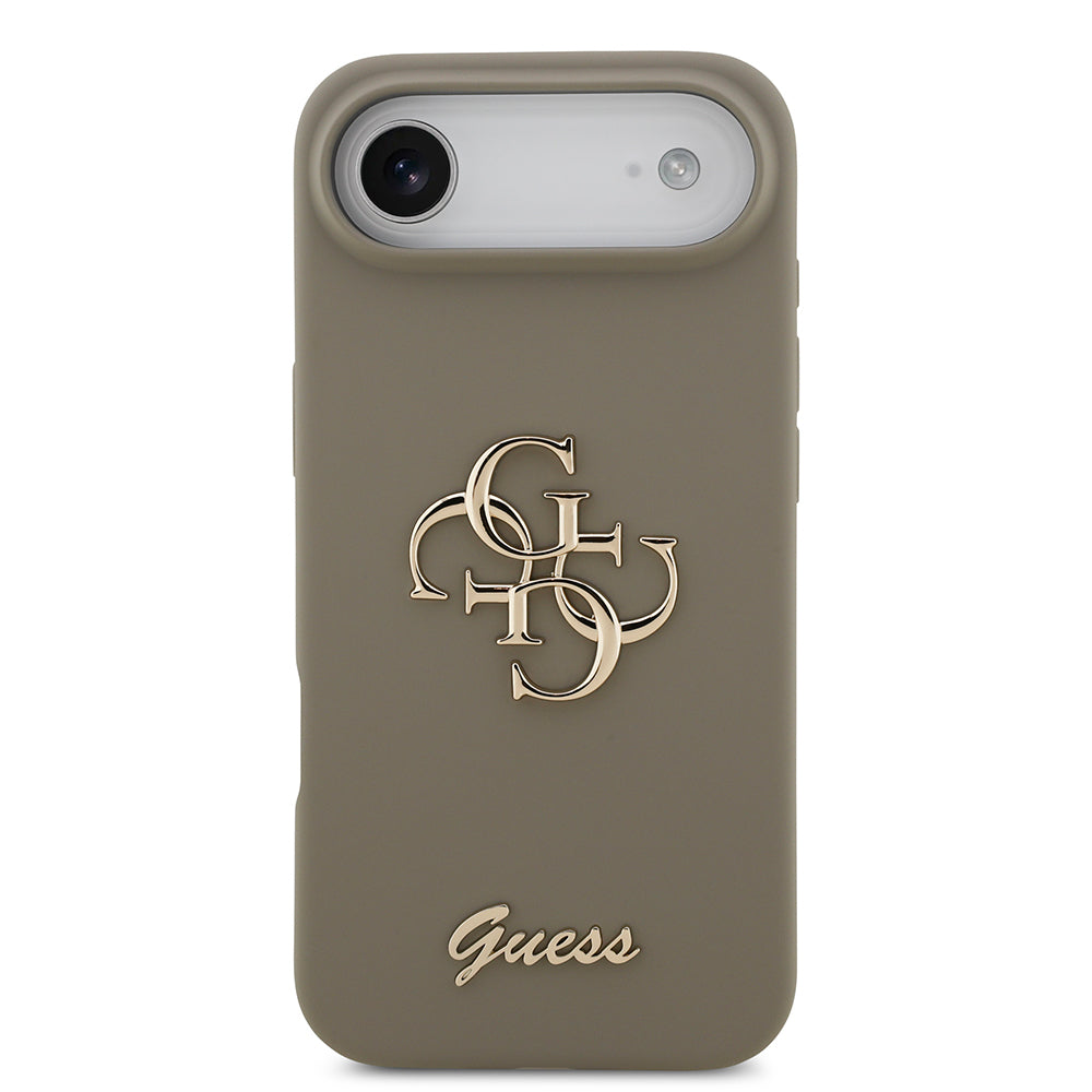 Apple iPhone 17 Air Kılıf Guess Orjinal Lisanslı Grained Yazı Logolu Kapak