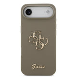 Apple iPhone 17 Air Kılıf Guess Orjinal Lisanslı Grained Yazı Logolu Kapak
