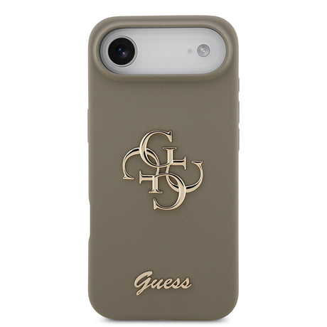 Apple iPhone 17 Air Kılıf Guess Orjinal Lisanslı Grained Yazı Logolu Kapak