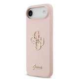 Apple iPhone 17 Air Kılıf Guess Orjinal Lisanslı Grained Yazı Logolu Kapak