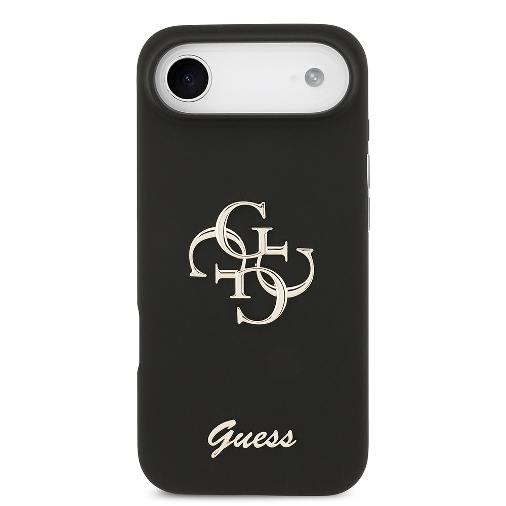 Apple iPhone 17 Air Kılıf Guess Orjinal Lisanslı Grained Yazı Logolu Kapak