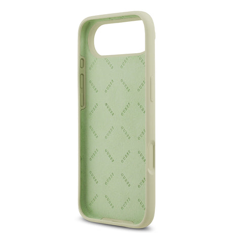 Apple iPhone 17 Air Kılıf Guess Orjinal Lisanslı Grained Yazı Logolu Kapak