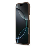 Apple iPhone 17 Air Kılıf Guess Orjinal Lisanslı M-safe Şarj Özellikli 4G Desenli PU Metal Plaka Klasik Logolu Kapak