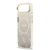 Apple iPhone 17 Air Kılıf Guess Orjinal Lisanslı M-safe Şarj Özellikli 4G Desenli Simli Silikon Kapak