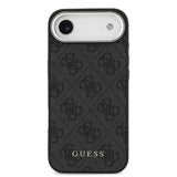 Apple iPhone 17 Air Kılıf Guess Orjinal Lisanslı M-safe Şarj Özellikli 4G Klasik Yazı Logolu Kapak