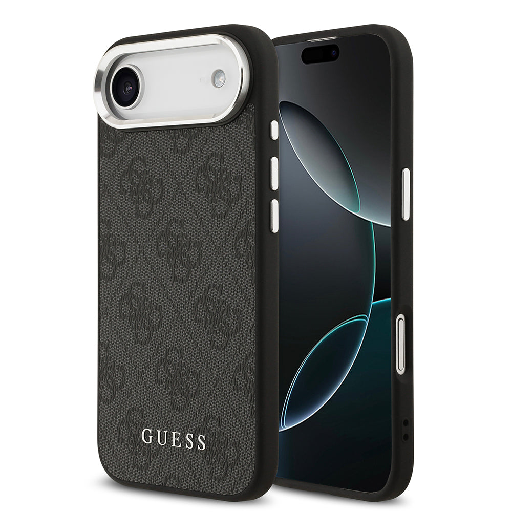 Apple iPhone 17 Air Kılıf Guess Orjinal Lisanslı M-safe Şarj Özellikli 4G Klasik Yazı Logolu Kapak