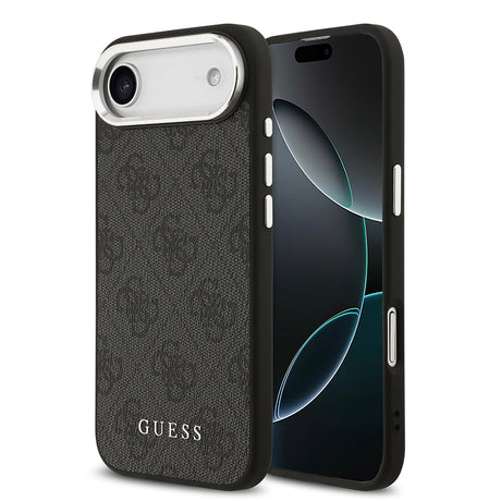 Apple iPhone 17 Air Kılıf Guess Orjinal Lisanslı M-safe Şarj Özellikli 4G Klasik Yazı Logolu Kapak