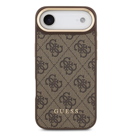 Apple iPhone 17 Air Kılıf Guess Orjinal Lisanslı M-safe Şarj Özellikli 4G Metal Büyük Logolu Kartlıklı Kapak
