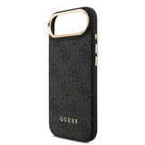 Apple iPhone 17 Air Kılıf Guess Orjinal Lisanslı M-safe Şarj Özellikli 4G Metal Büyük Logolu Kartlıklı Kapak