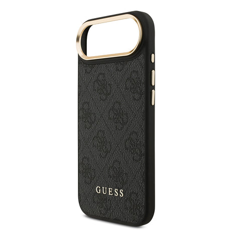 Apple iPhone 17 Air Kılıf Guess Orjinal Lisanslı M-safe Şarj Özellikli 4G Metal Büyük Logolu Kartlıklı Kapak