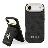 Apple iPhone 17 Air Kılıf Guess Orjinal Lisanslı M-safe Şarj Özellikli 4G Metal Büyük Logolu Kartlıklı Kapak