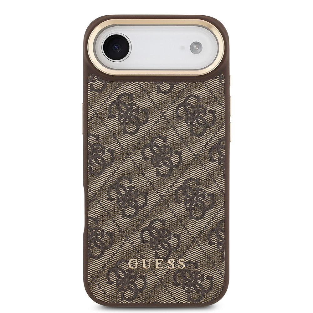 Apple iPhone 17 Air Kılıf Guess Orjinal Lisanslı M-safe Şarj Özellikli Askılı ve 4G Logo Kartlıklı Kapak