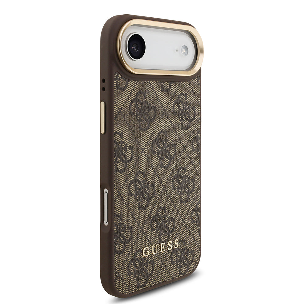 Apple iPhone 17 Air Kılıf Guess Orjinal Lisanslı M-safe Şarj Özellikli Askılı ve 4G Logo Kartlıklı Kapak