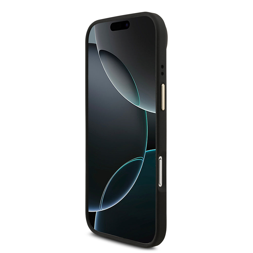Apple iPhone 17 Air Kılıf Guess Orjinal Lisanslı M-safe Şarj Özellikli Askılı ve 4G Logo Kartlıklı Kapak