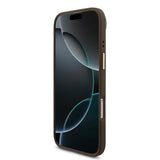 Apple iPhone 17 Air Kılıf Guess Orjinal Lisanslı M-safe Şarj Özellikli Gold Metal Kamera Çerçeveli Taşlı 4G Logolu Kapak