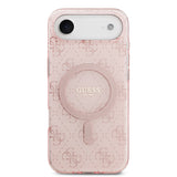 Apple iPhone 17 Air Kılıf Guess Orjinal Lisanslı M-safe Şarj Özellikli IML Baskılı Klasik Logolu 4G Desenli Kapak