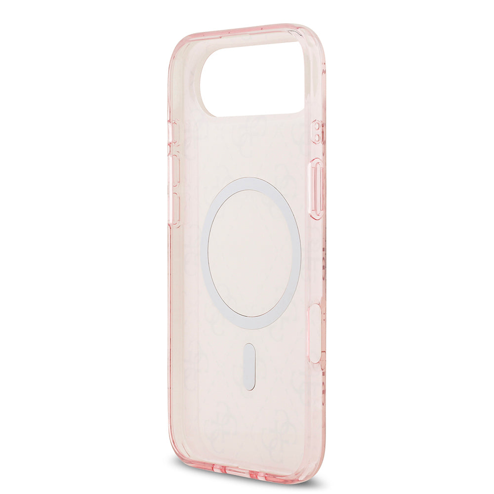 Apple iPhone 17 Air Kılıf Guess Orjinal Lisanslı M-safe Şarj Özellikli IML Baskılı Klasik Logolu 4G Desenli Kapak