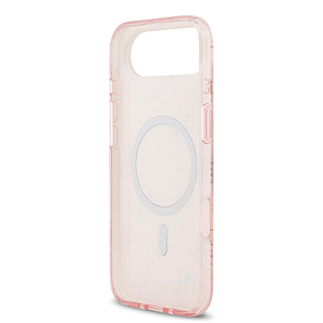Apple iPhone 17 Air Kılıf Guess Orjinal Lisanslı M-safe Şarj Özellikli IML Baskılı Klasik Logolu 4G Desenli Kapak
