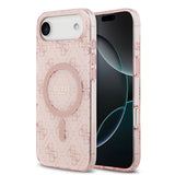 Apple iPhone 17 Air Kılıf Guess Orjinal Lisanslı M-safe Şarj Özellikli IML Baskılı Klasik Logolu 4G Desenli Kapak