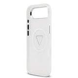 Apple iPhone 17 Air Kılıf Guess Orjinal Lisanslı M-safe Şarj Özellikli IML Baskılı Üçgen Logolu Metal Kamera Çerçeveli Kapak