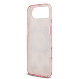 Apple iPhone 17 Air Kılıf Guess Orjinal Lisanslı M-safe Şarj Özellikli IML Peony ve 4G Desenli Klasik Logolu Kapak