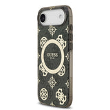 Apple iPhone 17 Air Kılıf Guess Orjinal Lisanslı M-safe Şarj Özellikli IML Peony ve 4G Desenli Klasik Logolu Kapak