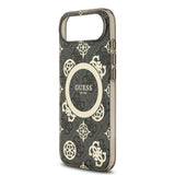 Apple iPhone 17 Air Kılıf Guess Orjinal Lisanslı M-safe Şarj Özellikli IML Peony ve 4G Desenli Klasik Logolu Kapak
