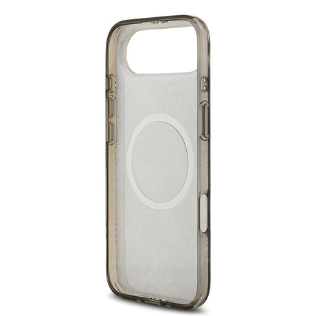 Apple iPhone 17 Air Kılıf Guess Orjinal Lisanslı M-safe Şarj Özellikli IML Peony ve 4G Desenli Klasik Logolu Kapak