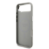 Apple iPhone 17 Air Kılıf Guess Orjinal Lisanslı M-safe Şarj Özellikli Metal Kamera Çerçeveli Üçgen Logolu Glitter Kapak