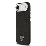 Apple iPhone 17 Air Kılıf Guess Orjinal Lisanslı M-safe Şarj Özellikli Metal Kamera Çerçeveli Üçgen Logolu Glitter Kapak