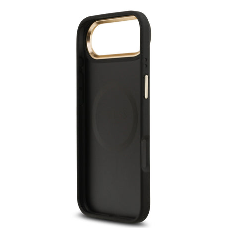 Apple iPhone 17 Air Kılıf Guess Orjinal Lisanslı M-safe Şarj Özellikli Sıcak Baskılı Yazı Logolu PU Deri Peony Kapak