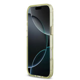 Apple iPhone 17 Air Kılıf Guess Orjinal Lisanslı M-safe Şarj Özellikli Simli Çiçek Desenli Metal Kamera Çerçeveli Üçgen Logolu Kapak