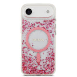 Apple iPhone 17 Air Kılıf Guess Orjinal Lisanslı M-safe Şarj Özellikli Transparan Resin Bottom Kapak
