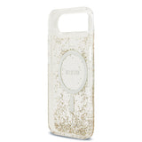 Apple iPhone 17 Air Kılıf Guess Orjinal Lisanslı M-safe Şarj Özellikli Transparan Resin Bottom Kapak