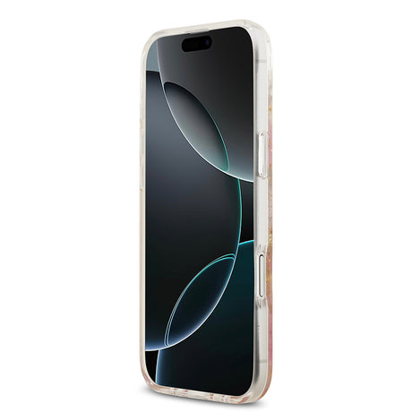Apple iPhone 17 Air Kılıf Guess Orjinal Lisanslı M-safe Şarj Özellikli Transparan Resin Flowers Kapak