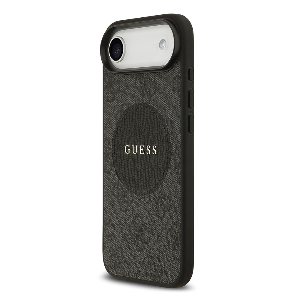 Apple iPhone 17 Air Kılıf Guess Orjinal Lisanslı M-safe Şarj Özellikli Yazı Logolu Circle Classic Kapak