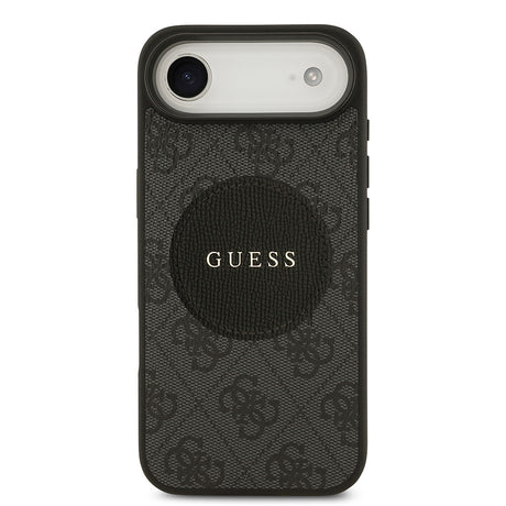 Apple iPhone 17 Air Kılıf Guess Orjinal Lisanslı M-safe Şarj Özellikli Yazı Logolu Circle Classic Kapak