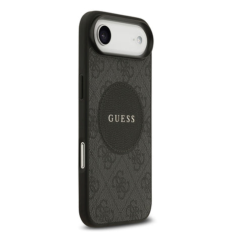 Apple iPhone 17 Air Kılıf Guess Orjinal Lisanslı M-safe Şarj Özellikli Yazı Logolu Circle Classic Kapak