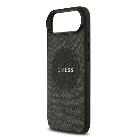 Apple iPhone 17 Air Kılıf Guess Orjinal Lisanslı M-safe Şarj Özellikli Yazı Logolu Circle Classic Kapak