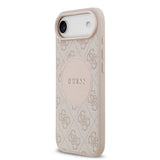 Apple iPhone 17 Air Kılıf Guess Orjinal Lisanslı M-safe Şarj Özellikli Yazı Logolu Circle Classic Kapak