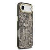 Apple iPhone 17 Air Kılıf Guess Orjinal Lisanslı M-safe Şarj Özellikli Yazı Logolu Python Desenli Kapak