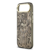 Apple iPhone 17 Air Kılıf Guess Orjinal Lisanslı M-safe Şarj Özellikli Yazı Logolu Python Desenli Kapak