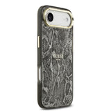 Apple iPhone 17 Air Kılıf Guess Orjinal Lisanslı M-safe Şarj Özellikli Yazı Logolu Python Desenli Kapak